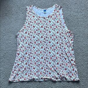 Old Navy Luxe Floral Tank Top